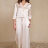 Purity Series Pink Collar Silk Suit