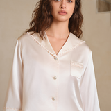 Purity Series Pink Collar Silk Suit