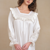 The Purity Series Lace Ruffle Hem Nightgown