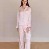 Dusty Pink Classic Silky Pyjama Set