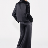 Black Silk Pyjama Trousers