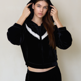 Black Velvet Hoodie