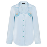 Star Fringe Silk Pyjama Set