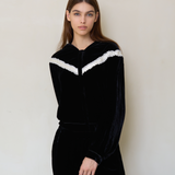Black Velvet Hoodie