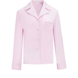 Pink Knit Classic Long Sleeve Pyjama Shirt