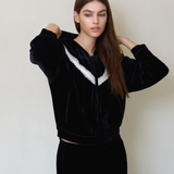 Black Velvet Hoodie