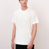 Round Neck Basic White Short Sleeve Top