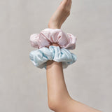 Miracle Pink Silk Scrunchie