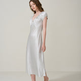 Petite flower French Resort Bouquet Long Nightgown