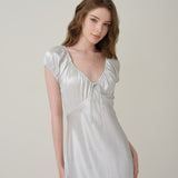 Petite flower French Resort Bouquet Long Nightgown