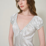 Petite flower French Resort Bouquet Long Nightgown