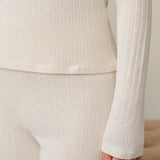 CloudKnit Dot Jacquard Silk-Cashmere Knit Long Sleeve