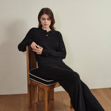 CloudKnit Cashmere-Silk Cable-Knit Lounge Pants
