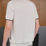 Mr.S Men’s Silk Knit Short-Sleeve Polo