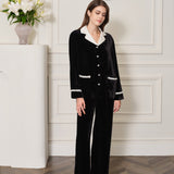 Oriental Collection Velvet Long Pyjama Trousers
