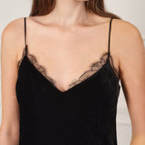 Oriental Collection Velvet Lace Nightgown