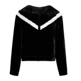 Black Velvet Hoodie