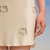 Silky Miracle x Hello Kitty Fringed Silk Dress