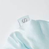 Miracle Blue Silk Scrunchie