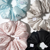 Miracle Blue Silk Scrunchie