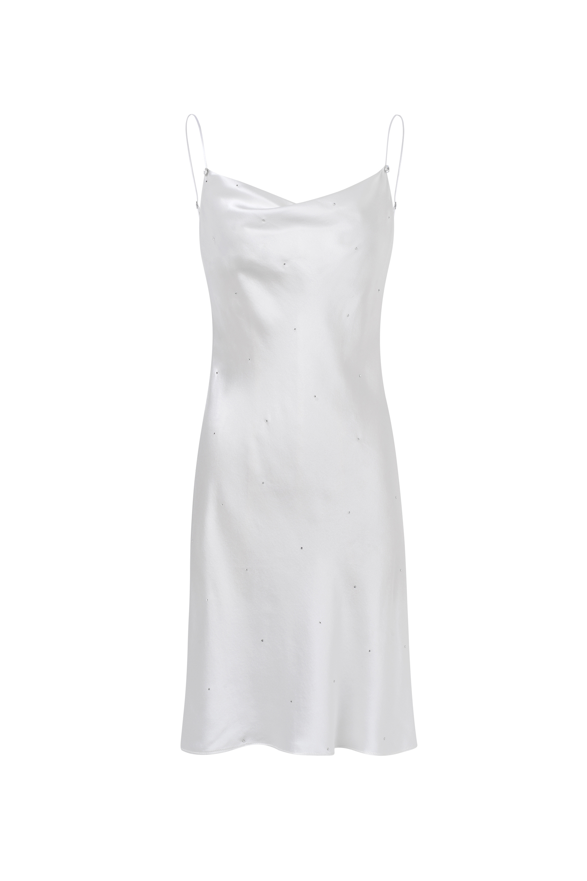 Pearl White Silk Slip Mini Dress – Silky Miracle