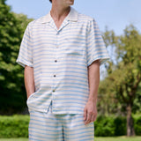 Blue & White Stripped Short Sleeve Top
