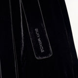 Black Velvet Silk Robe