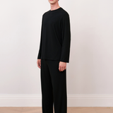 Basic Long Black Pyjama Trousers