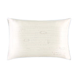 Doodle Print Cream Silk Pillowcase