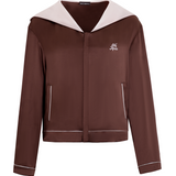 Silk Brown Two-tone Crystal Hoodie