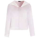 Silk Two-Tone Dusty Pink Crystal Hoodie