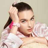 Hello Kitty Series Silk Bow Crystal Hairband Set