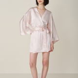 Kimono Crystal Silk Short Nightgown