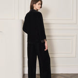 Oriental Collection Velvet Lace Long Pyjama Trousers
