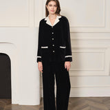Oriental Collection Velvet Long Pyjama Trousers