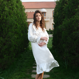 The Purity Series Lace Ruffle Hem Nightgown