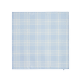 Blue Check Square Scarf