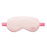 Curve Doodle Raspberry Pink Silk Eye Mask