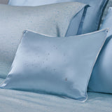 Water Blue Silk Bed Set