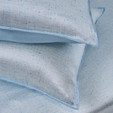 Water Blue Silk Bed Set