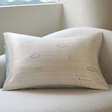 Doodle Print Cream Silk Pillowcase