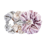 Flame Collection Diamond Studded Nude Scrunchies Set