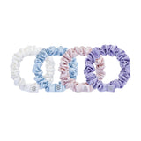 Flame Collection Diamond Studded Pastel Scrunchies Set
