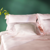 Cherry Blossom Pink Silk Bed Set