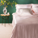 Cherry Blossom Pink Silk Bed Set