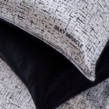 Monochrome Silk Bed Set