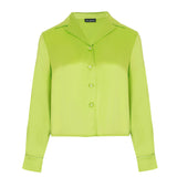 Lime Green Silk Pyjama Top