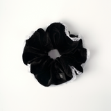 Renaissance Collection Black Lace Velvet Srunchie