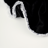Renaissance Collection Black Lace Velvet Srunchie