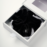 Renaissance Collection Black Lace Velvet Srunchie